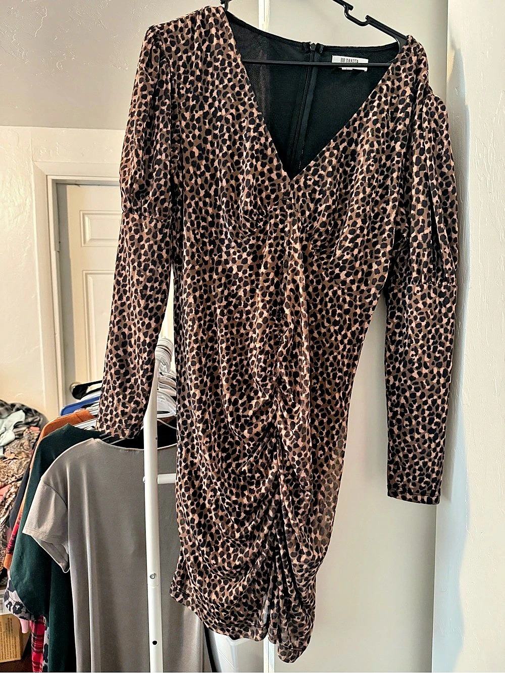 BB Dakota Leopard Print Mini Dress